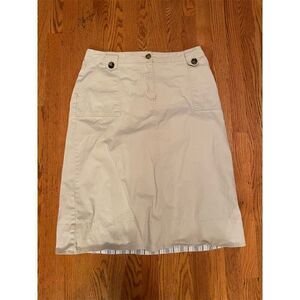 Kim Rogers Women's Size 14 Beige Pencil Skirt Knee Length Casual